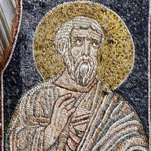 Icon of Saint Matthew in the Basilica of Saint Apollinaris, Ravenna. Source: Wikimedia Foundation.