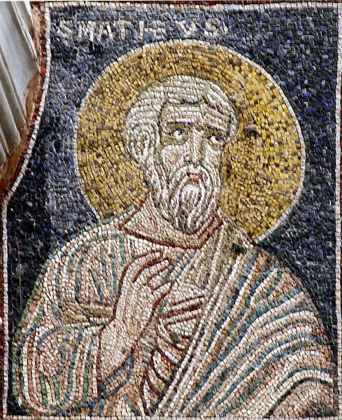 Icon of Saint Matthew in the Basilica of Saint Apollinaris, Ravenna. Source: Wikimedia Foundation.
